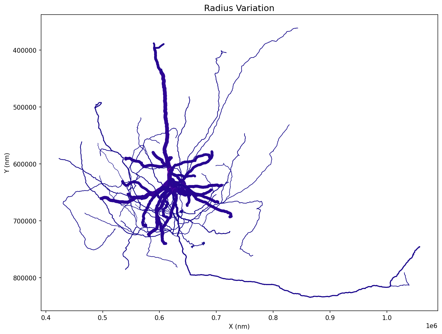 Radius Visualization